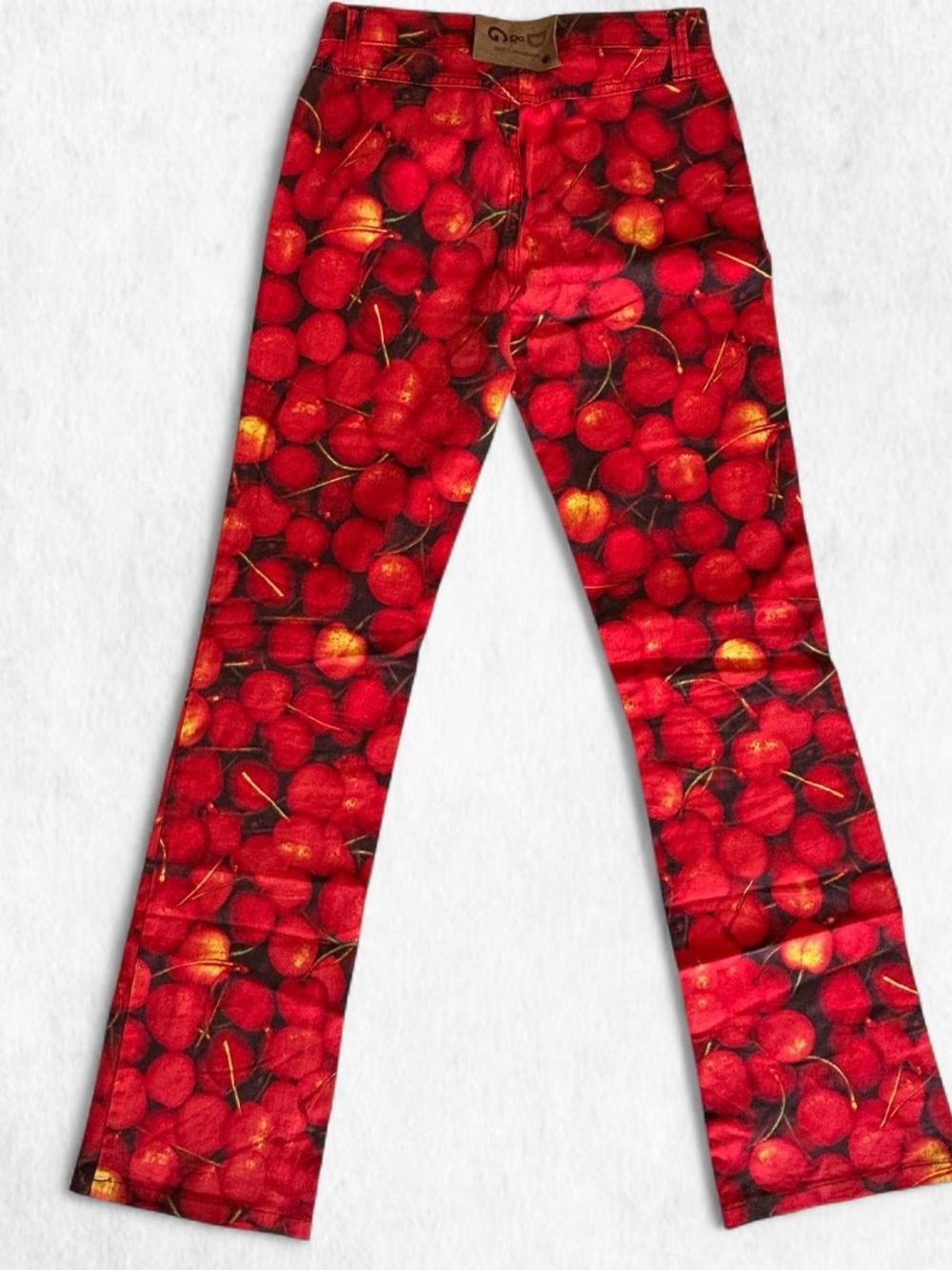 RARE D&G cherry 🍒 all over prony flare pants 1996 archive